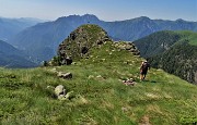 34 Avvicinamento al torrione del Mincucco con croce (1832 m)